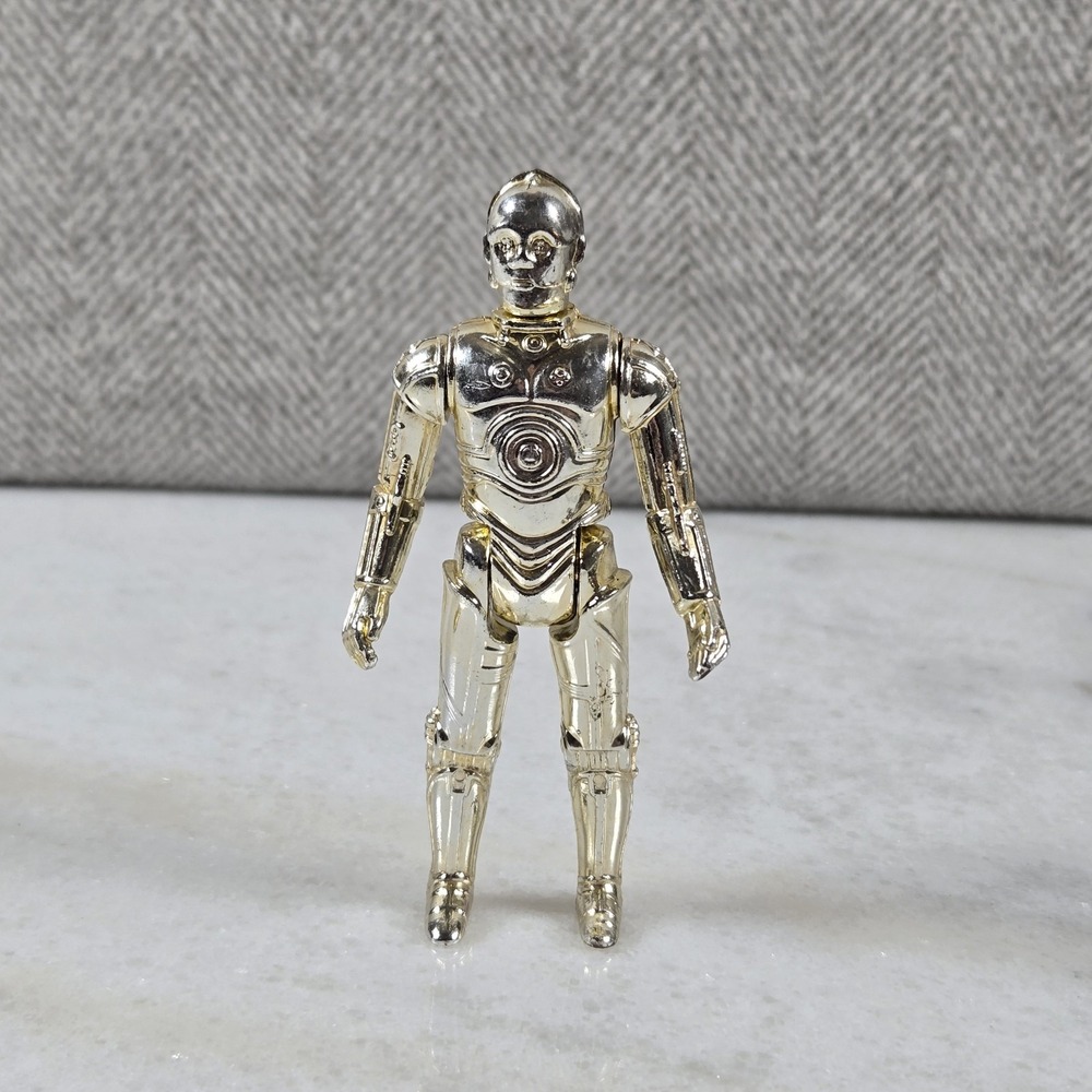 Vintage‎ 1982 Kenner Star Wars C-3PO Removable Limbs Hong Kong with Pouch